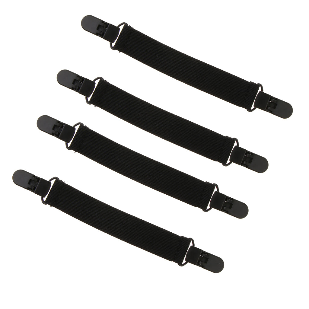4pcs Women Elastic Boot Straps Pant Stirrups with Extra Heavy Sturdy Clip