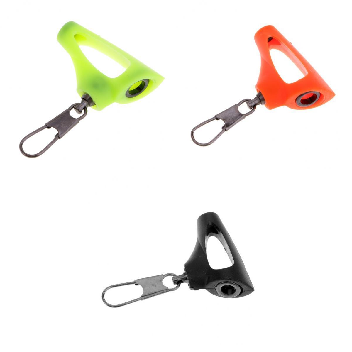 3pcs Heavy Duty Fishing Sinker Slider Fish Finder Interlock Snap Connector