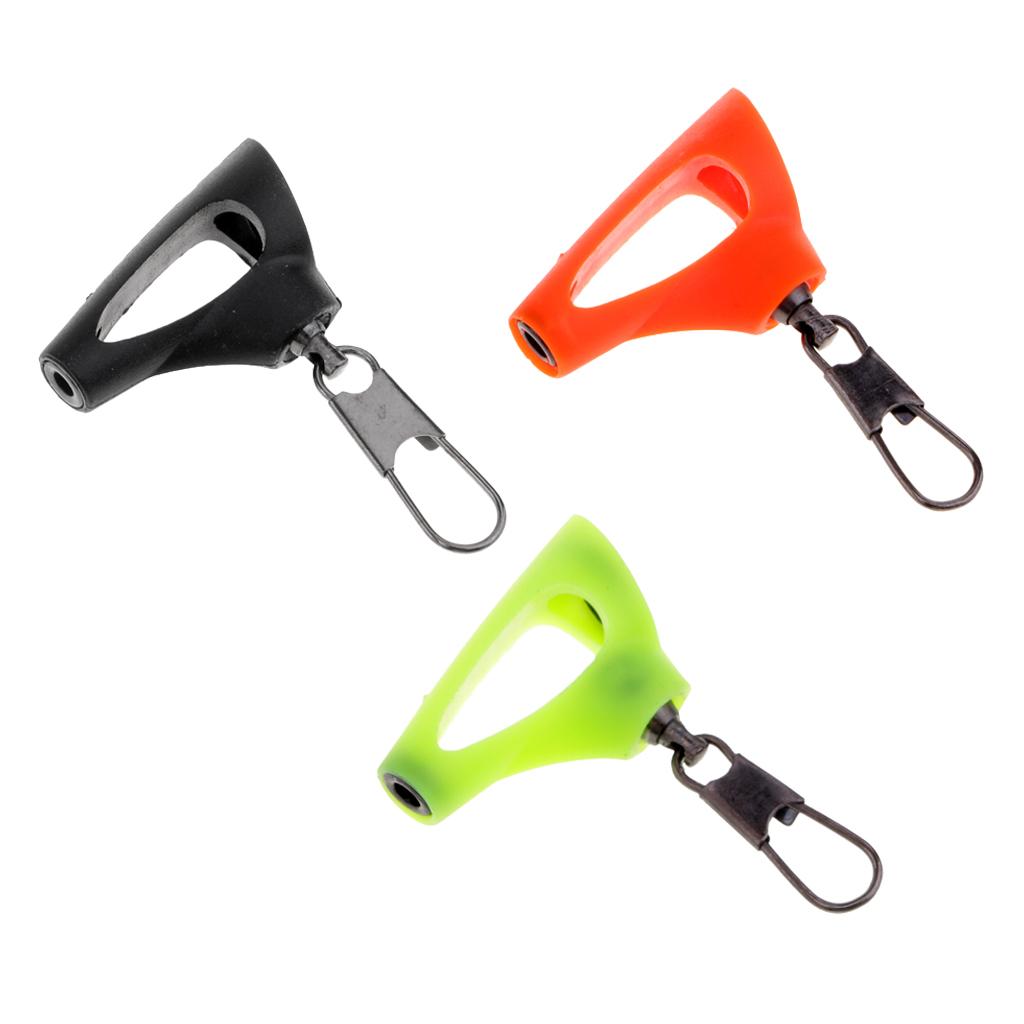 3pcs Heavy Duty Fishing Sinker Slider Fish Finder Interlock Snap Connector