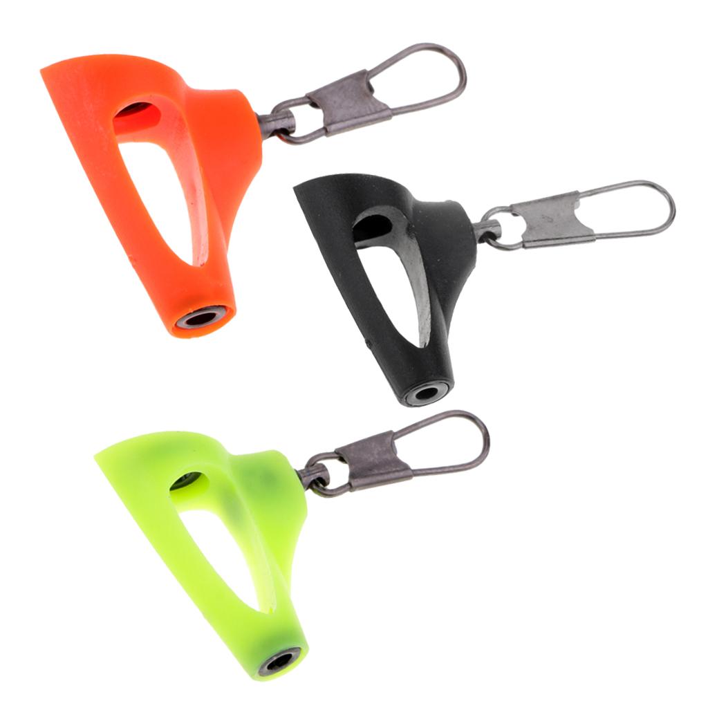 3pcs Heavy Duty Fishing Sinker Slider Fish Finder Interlock Snap Connector