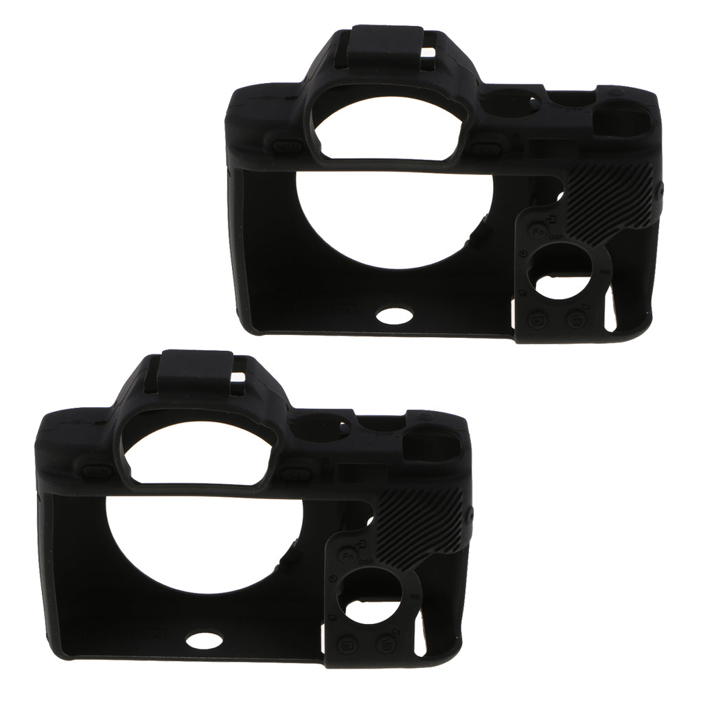 2Pcs Silicone Case Cover Protector Housing Shell for Sony A7R A7S A7 Camera
