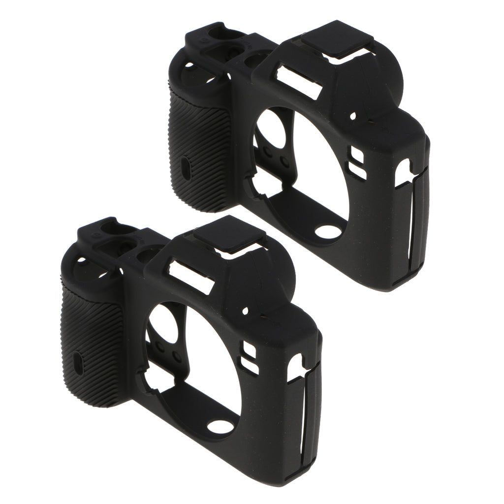 2Pcs Silicone Case Cover Protector Housing Shell for Sony A7R A7S A7 Camera