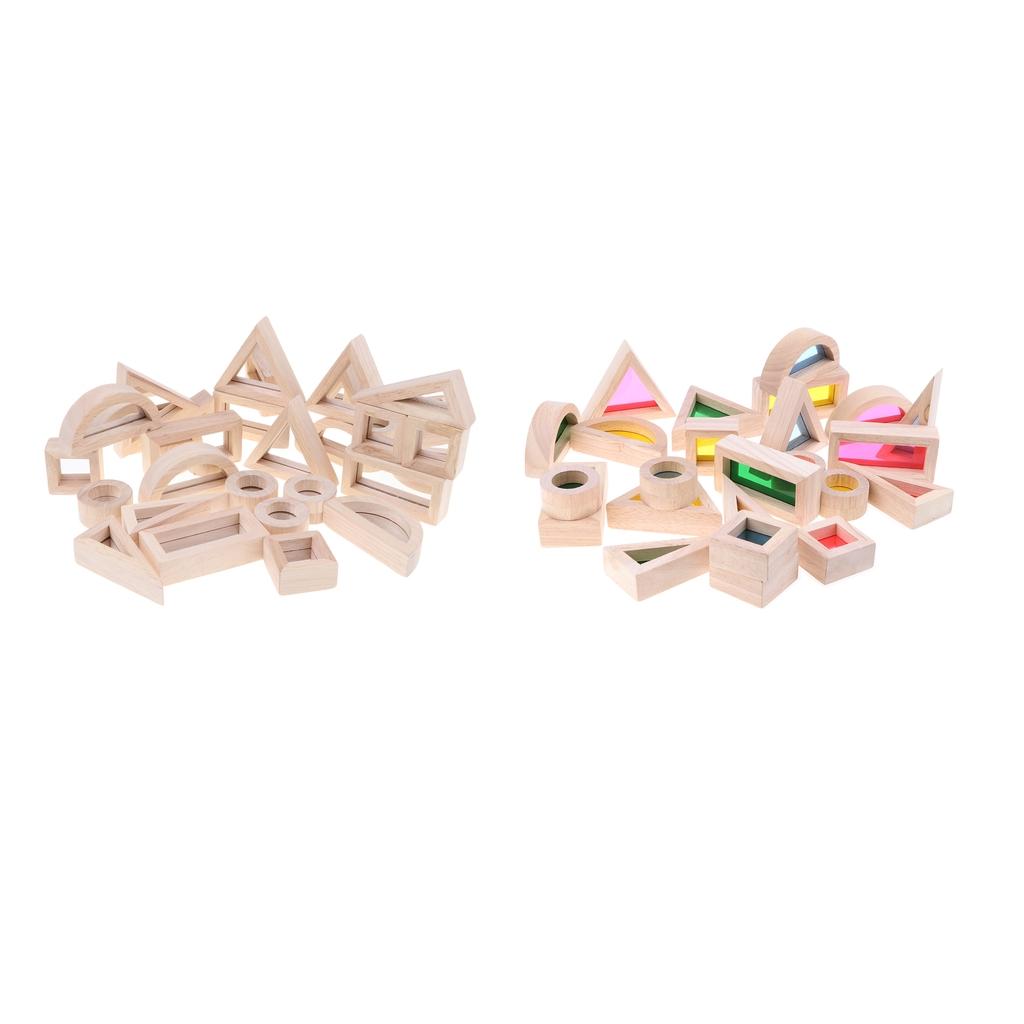 Baby Toddler Montessori Buliding Blocks Wooden Educational Toy