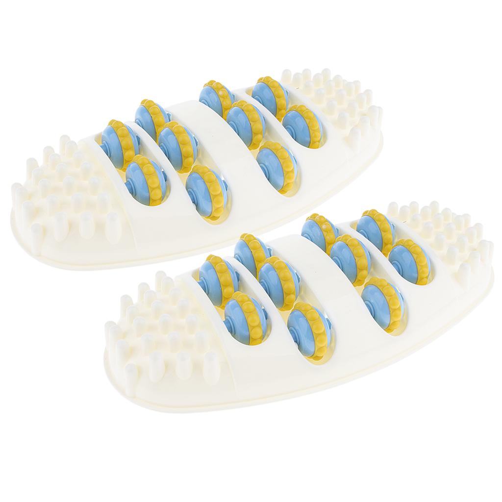2X Foot Acupoint Massager Mat Feet Roller Walk Massagers Foot Leg Pain Ease