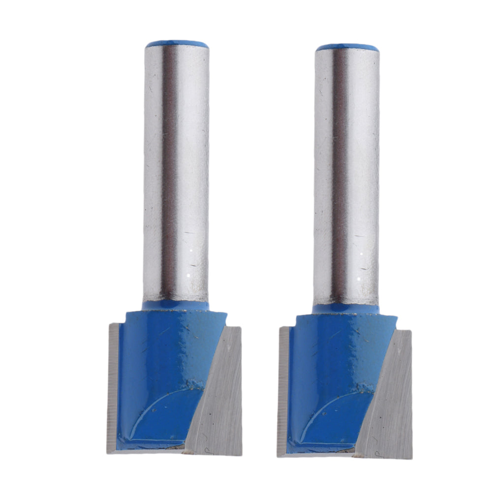 2Pcs Router CNC Engraving Woodworking V Groove Bottom Cleaning Bit 8x17mm