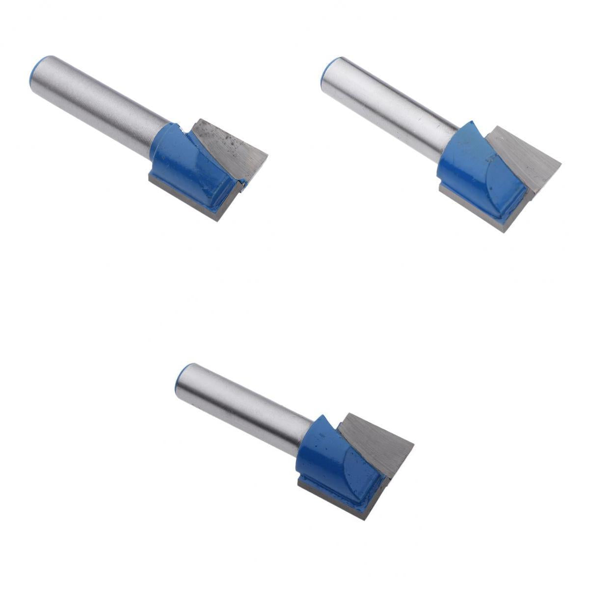 1 Set (3Pcs) Router CNC Engraving Woodworking Bottom Cleaning Bit 8mm