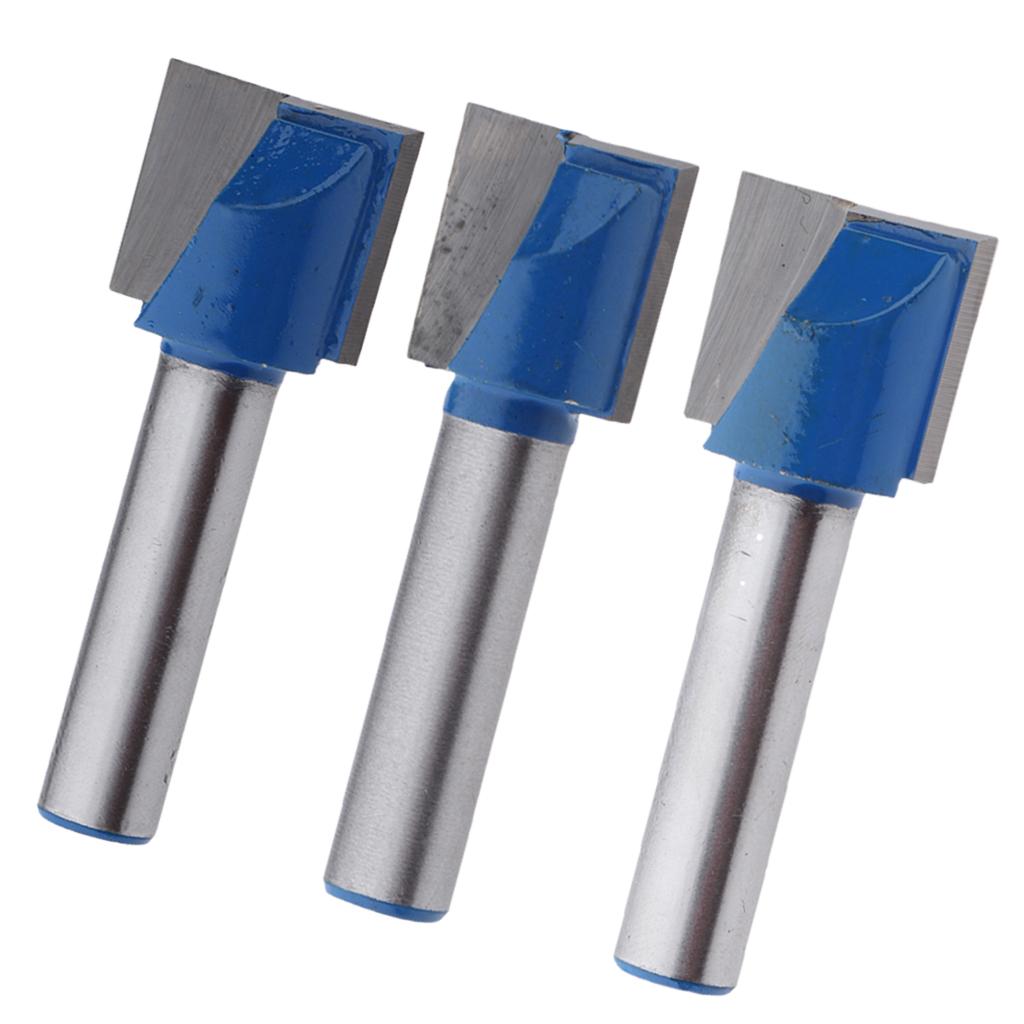 1 Set (3Pcs) Router CNC Engraving Woodworking Bottom Cleaning Bit 8mm