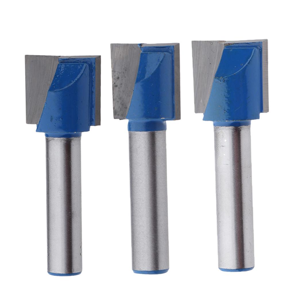 1 Set (3Pcs) Router CNC Engraving Woodworking Bottom Cleaning Bit 8mm