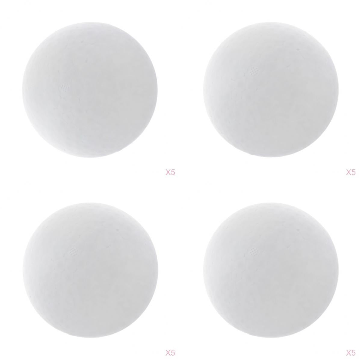 20 Pieces Round Solid Polystyrene Styrofoam Foam Ball for Wedding Decoration
