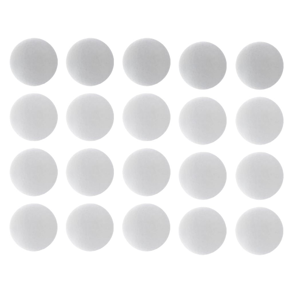 20 Pieces Round Solid Polystyrene Styrofoam Foam Ball for Wedding Decoration
