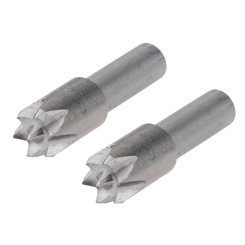 2Pcs Alloy Plum Blossom Thimble Drill Bit for Mini Lathe Machine Woodworking