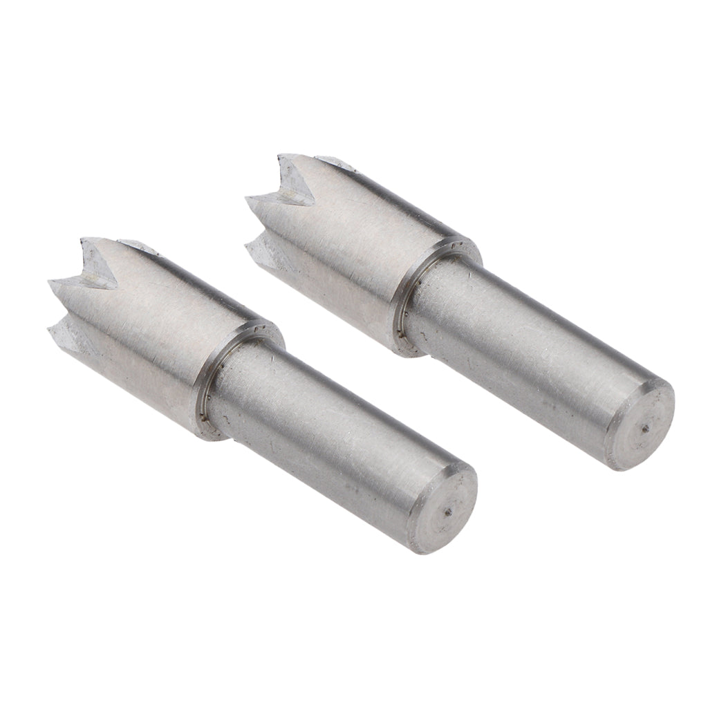 2Pcs Alloy Plum Blossom Thimble Drill Bit for Mini Lathe Machine Woodworking