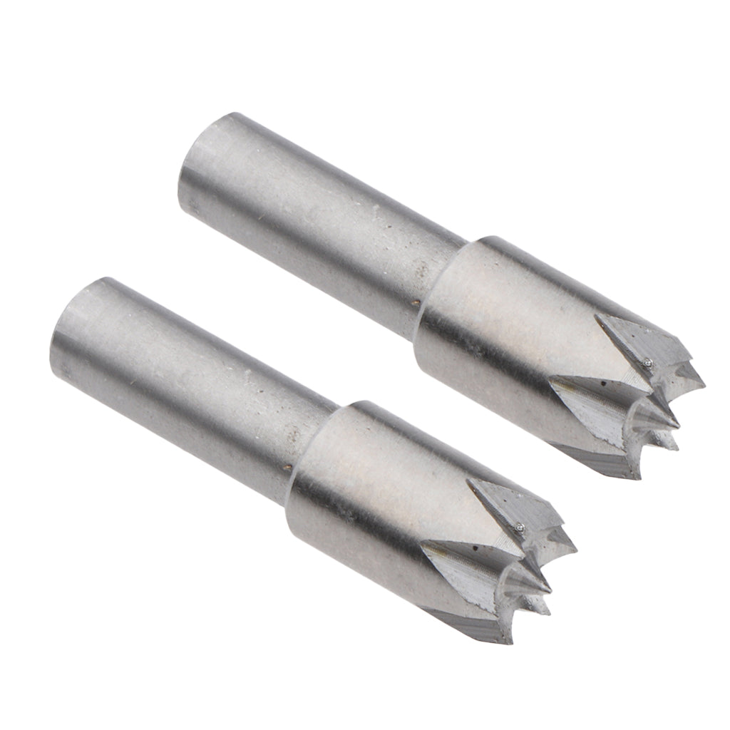 2Pcs Alloy Plum Blossom Thimble Drill Bit for Mini Lathe Machine Woodworking