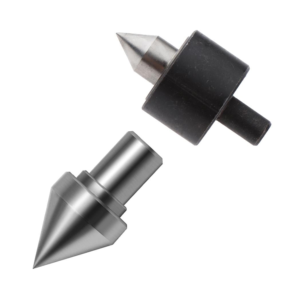 2Pcs Lathe Tailstock Center Thimble And Drill Chuck Adapter