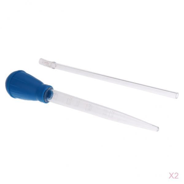 2x Helpful Aquarium Clean Pipette Dropper Fish Tank Cleaner Coral Feeder