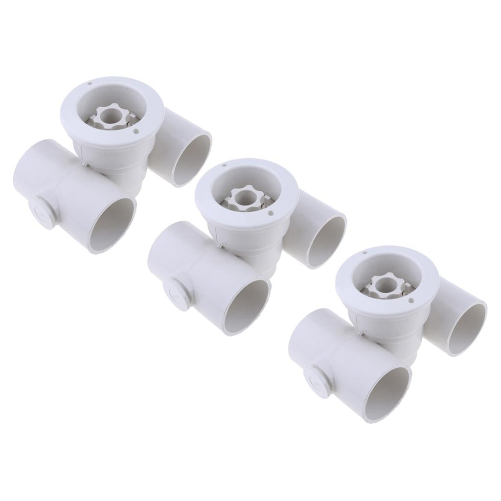 3x Durable Plastic Swimming Pool Massage Nozzle Pool Accessory Big Power Jet