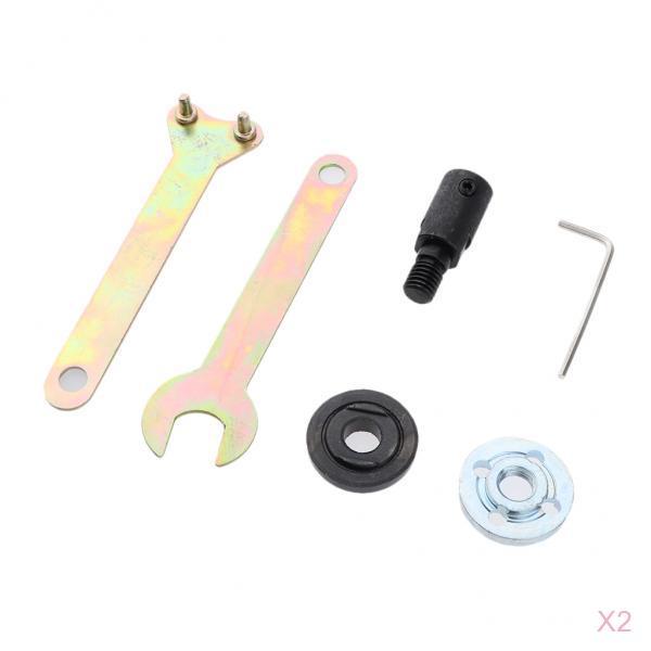 2 x M10 Motor Shaft Rod Coupler Sleeve Saw Angle Grinder Drill Adapter Set