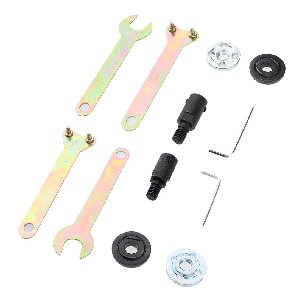 2Pcs M10 Motor Shaft Rod Coupler Sleeve Saw Angle Grinder Drill Adapter Set