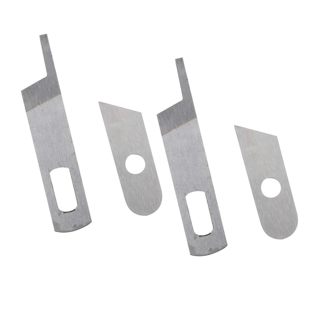 4Pcs Stainless Steel Sewing Machine 14U Upper Lower Knife Blade for Singer
