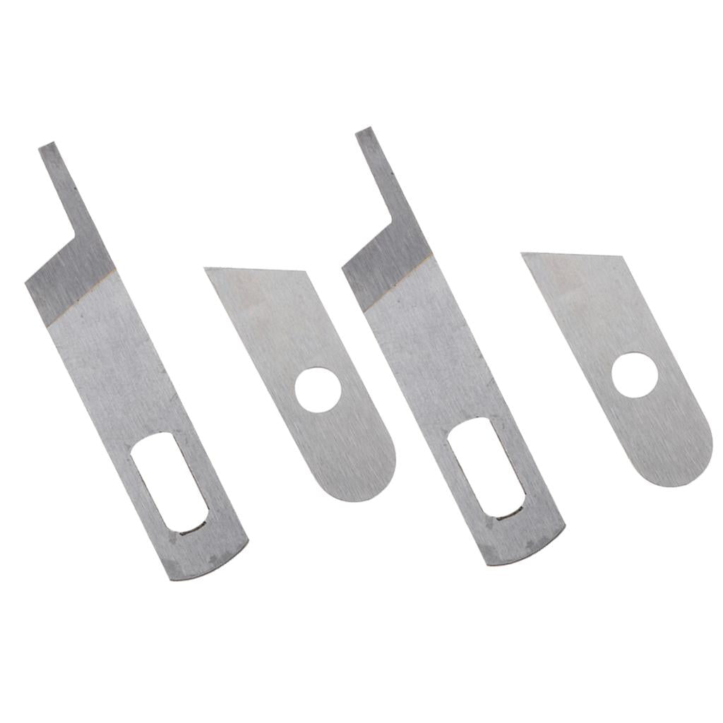 4Pcs Stainless Steel Sewing Machine 14U Upper Lower Knife Blade for Singer