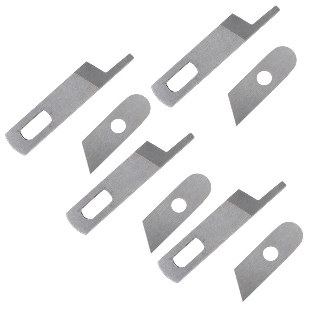 8Pcs Stainless Steel Sewing Machine 14U Upper Lower Knife Blade for Singer