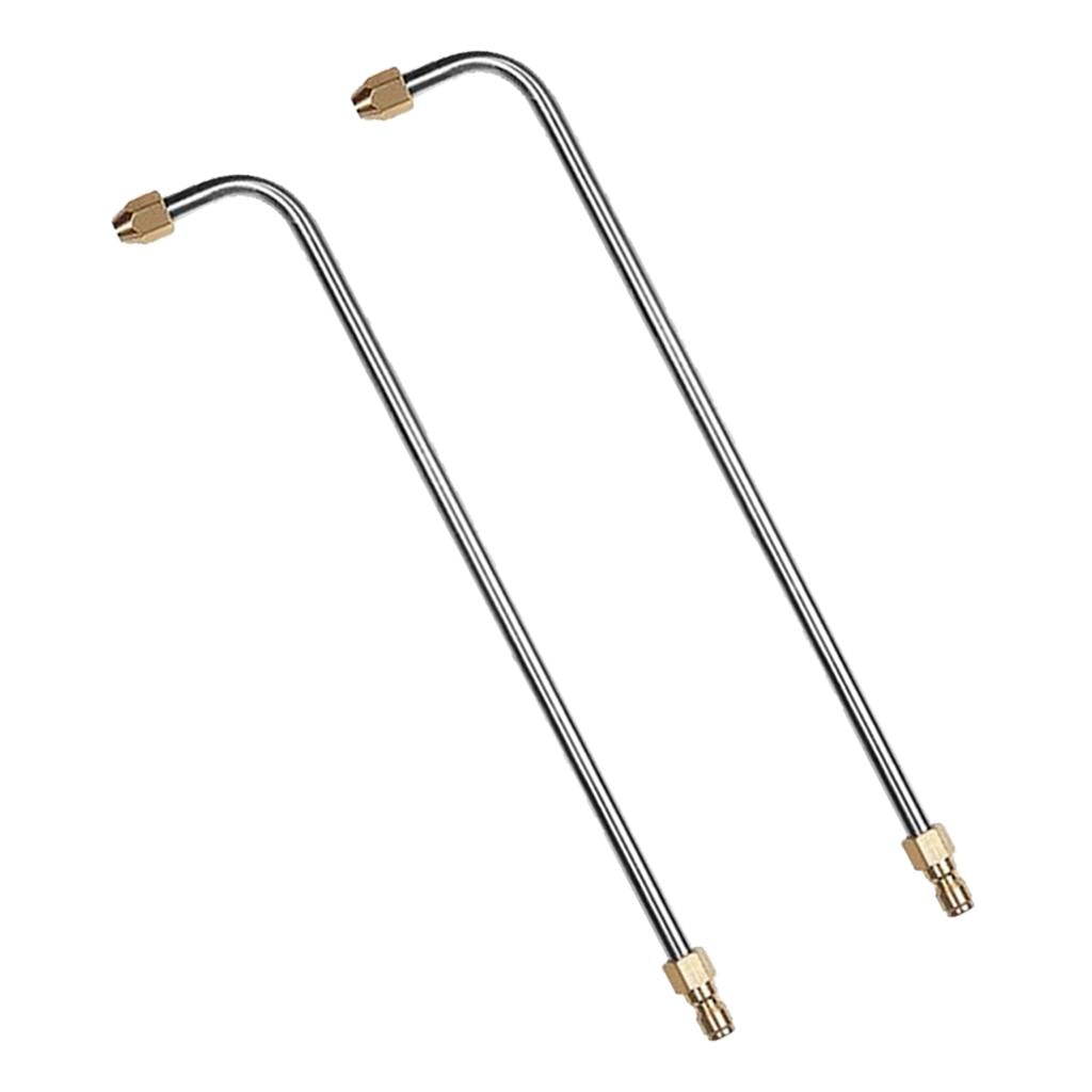 2x Pressure Washer Lance Spray Wand Angled Lance Extension 3600psi 90 Degree