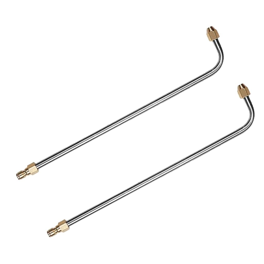 2x Pressure Washer Lance Spray Wand Angled Lance Extension 3600psi 90 Degree