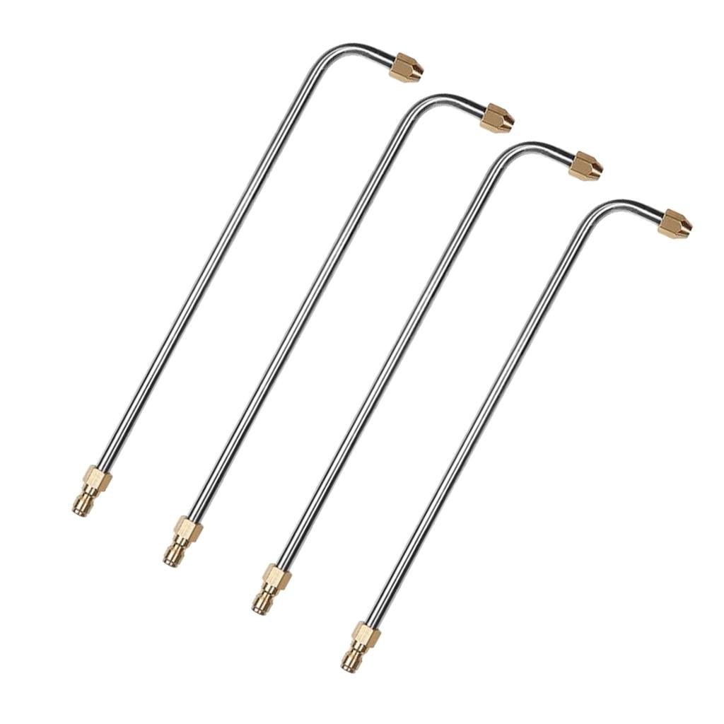 4x Pressure Washer Lance Spray Wand Angled Lance Extension 3600psi 90 Degree