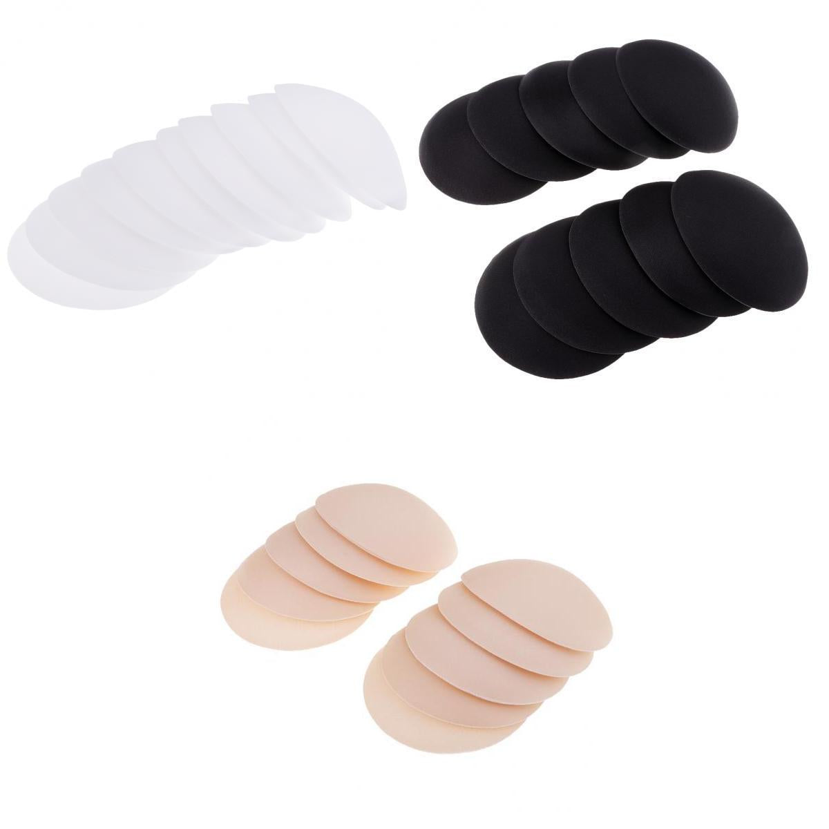 15 Pairs 3 Colors Bikini Bra Pad Inserts Round Sponge Push Up for Swimwear