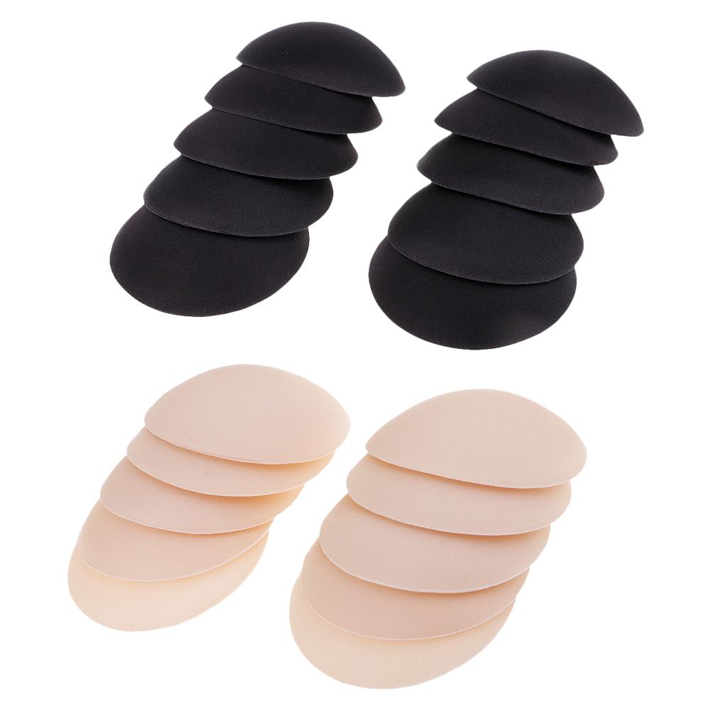 10 Pairs Round Female Bra Pad Inserts Push Up Sponge for Swimwear Bikini