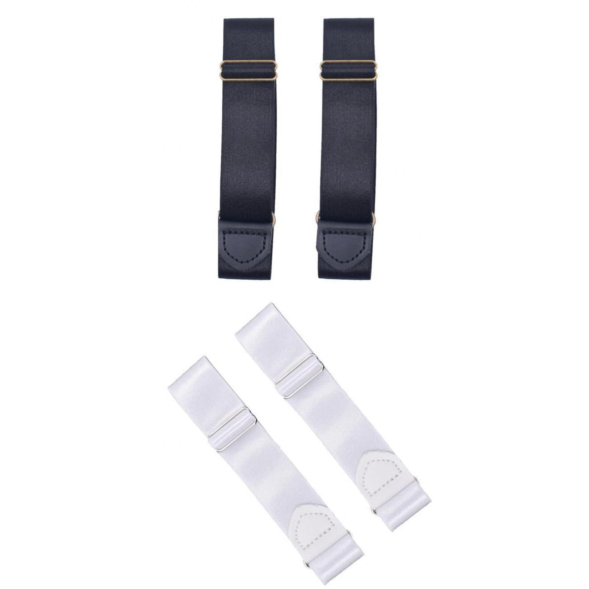 2 Pair Adjustable Anti Slip Elastic Shirt Sleeves Holder Armband Garter Band