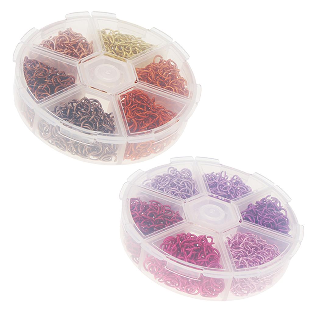 2 Sets Colorful Aluminum Wire Open Jump Rings for jewelry Making Accessories
