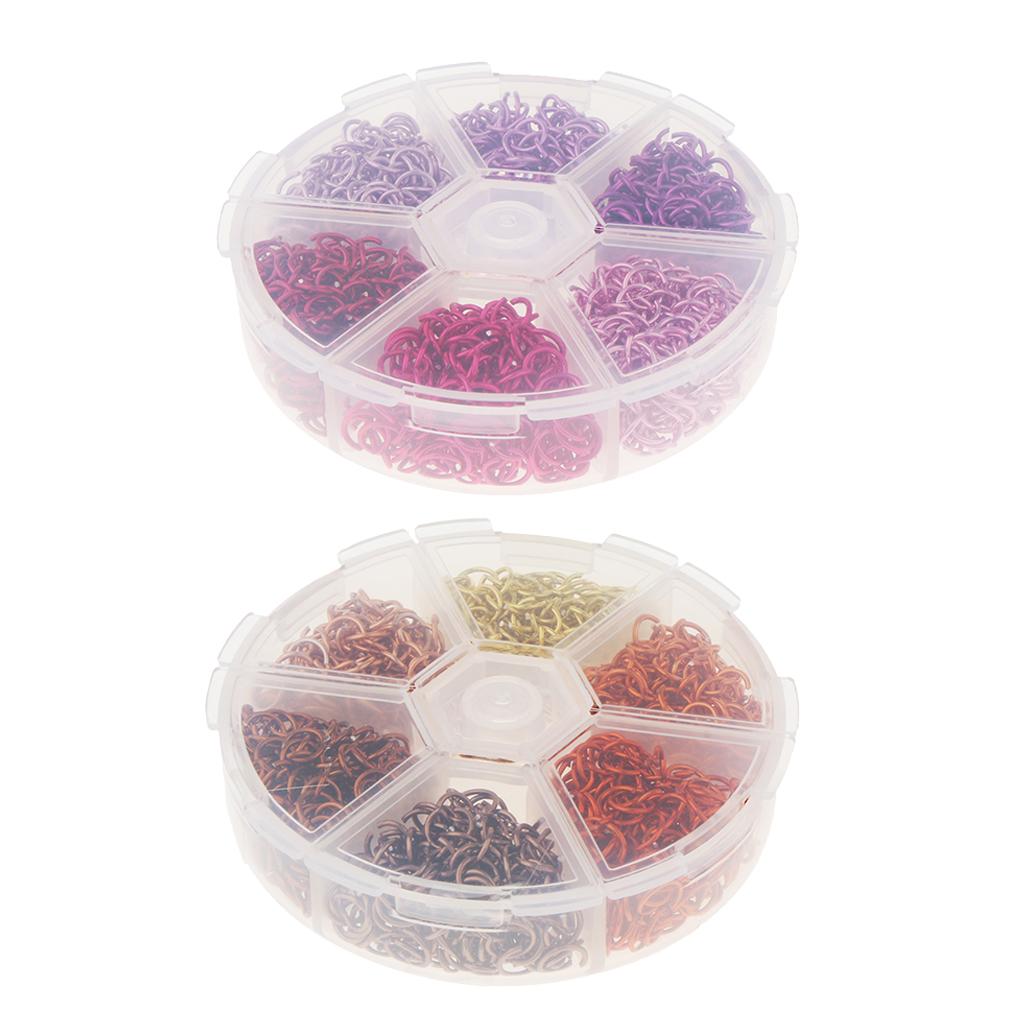 2 Sets Colorful Aluminum Wire Open Jump Rings for jewelry Making Accessories
