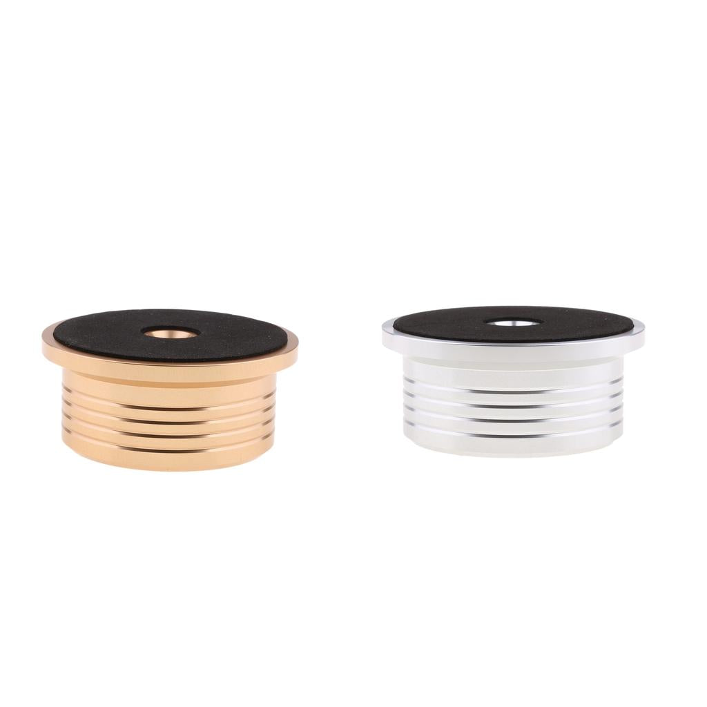2 Pieces Aluminum Record Weight LP Disc Stabilizer Turntable Vinyl Clamp