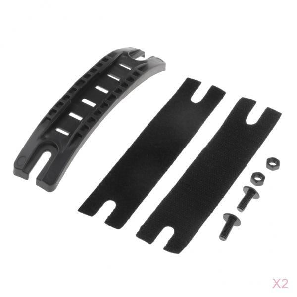2 Sets Tactical Fast ARC Helmet Side Rail Guide Mount Helmet Accessory Black