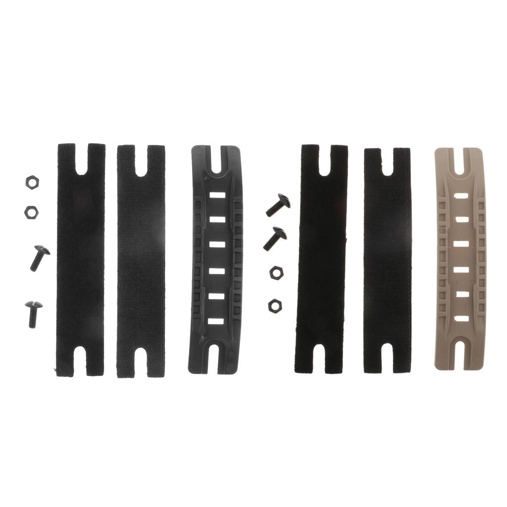2 Sets Tactical Fast ARC Helmet Side Rail Guide Mount Helmet Accessories