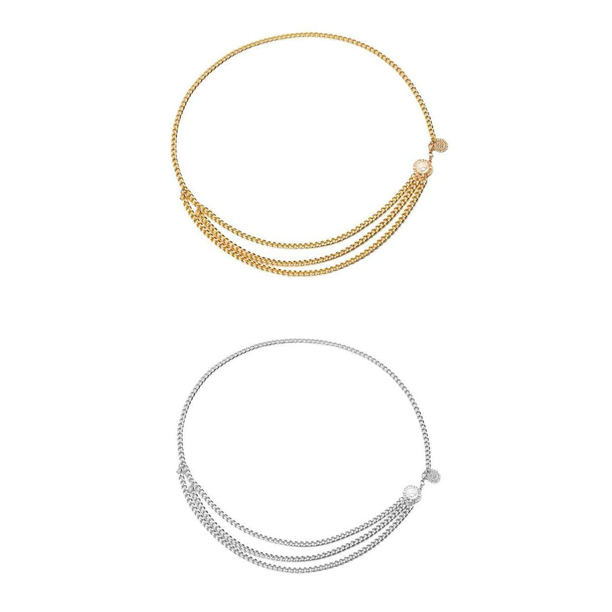 2 Pieces Lady Girls Bohemian Tassel Chain Wedding Gypsy Waist Belt