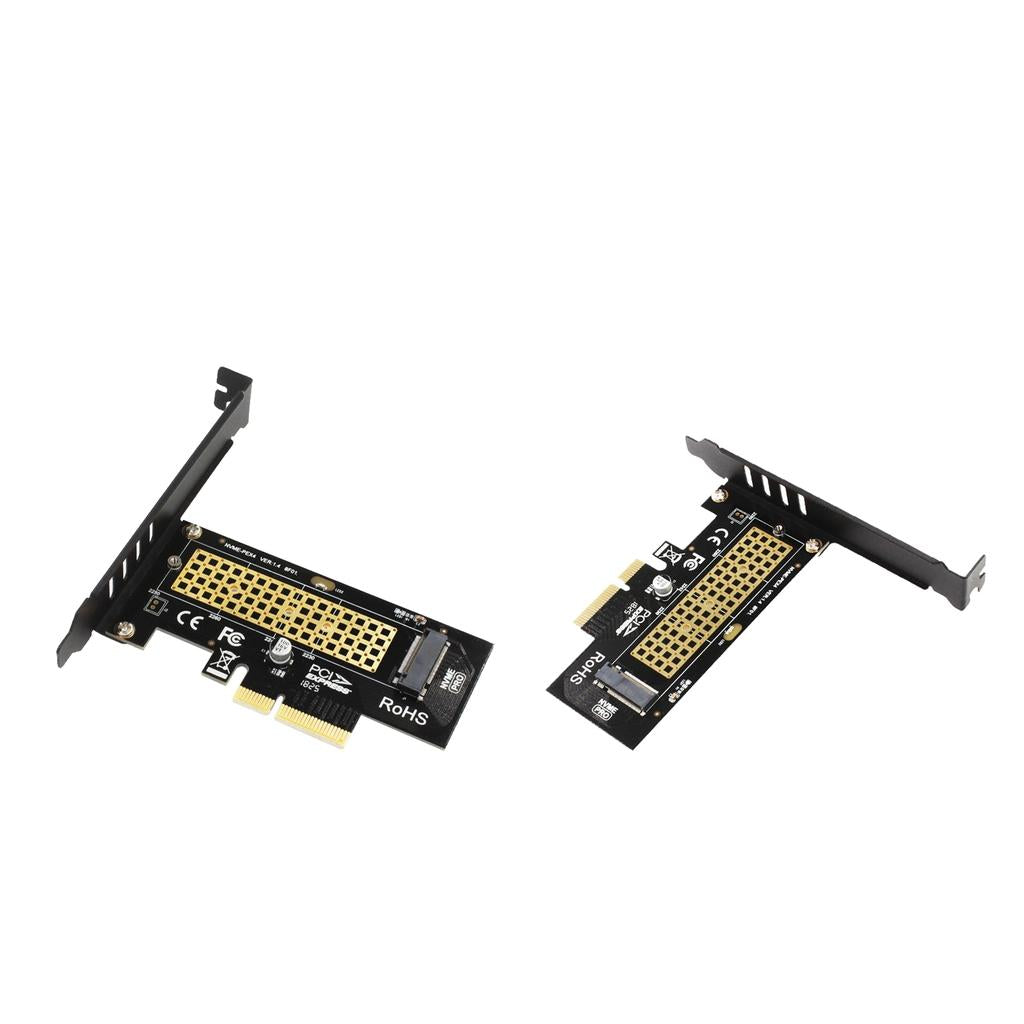 2x NVME PCIe Adapter, M.2 NVME SSD to PCI Express 3.0 x4 Host Expansion Card