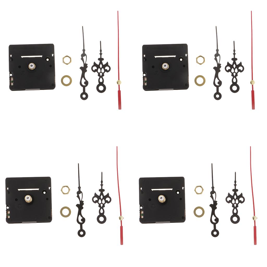 4 Sets Battery Operated Movement for Quartz Wall Clock Repair Replacements