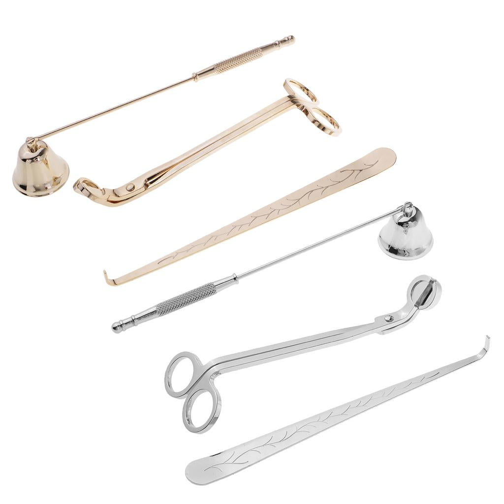 6Pcs Stainless Steel Candle Wick Trimmer Snuffer Candle Accessories Tool Set