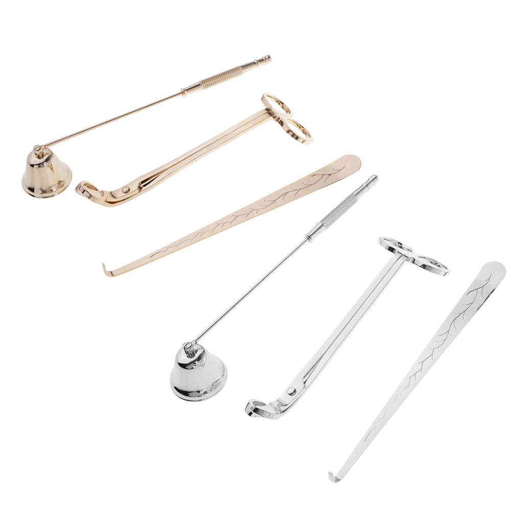 6Pcs Stainless Steel Candle Wick Trimmer Snuffer Candle Accessories Tool Set