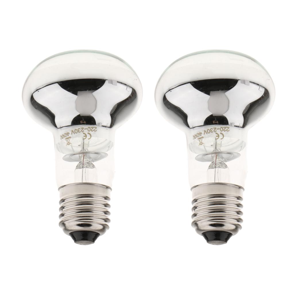 2x Infrared Reptile UVA Lamp Heating Light Lamp Bulb for Lizard Snake 40W