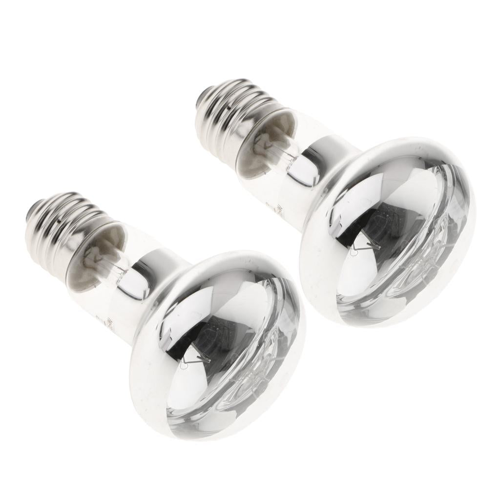 2x Infrared Reptile UVA Lamp Heating Light Lamp Bulb for Lizard Snake 40W