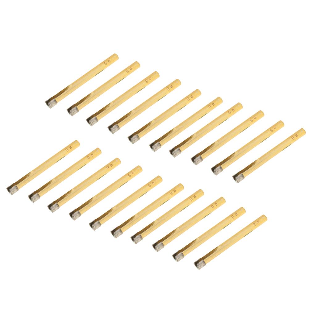 20 Diamond Holesaw Tile Ceramic Glass Slate Porcelain Marble Drill Bits 8mm