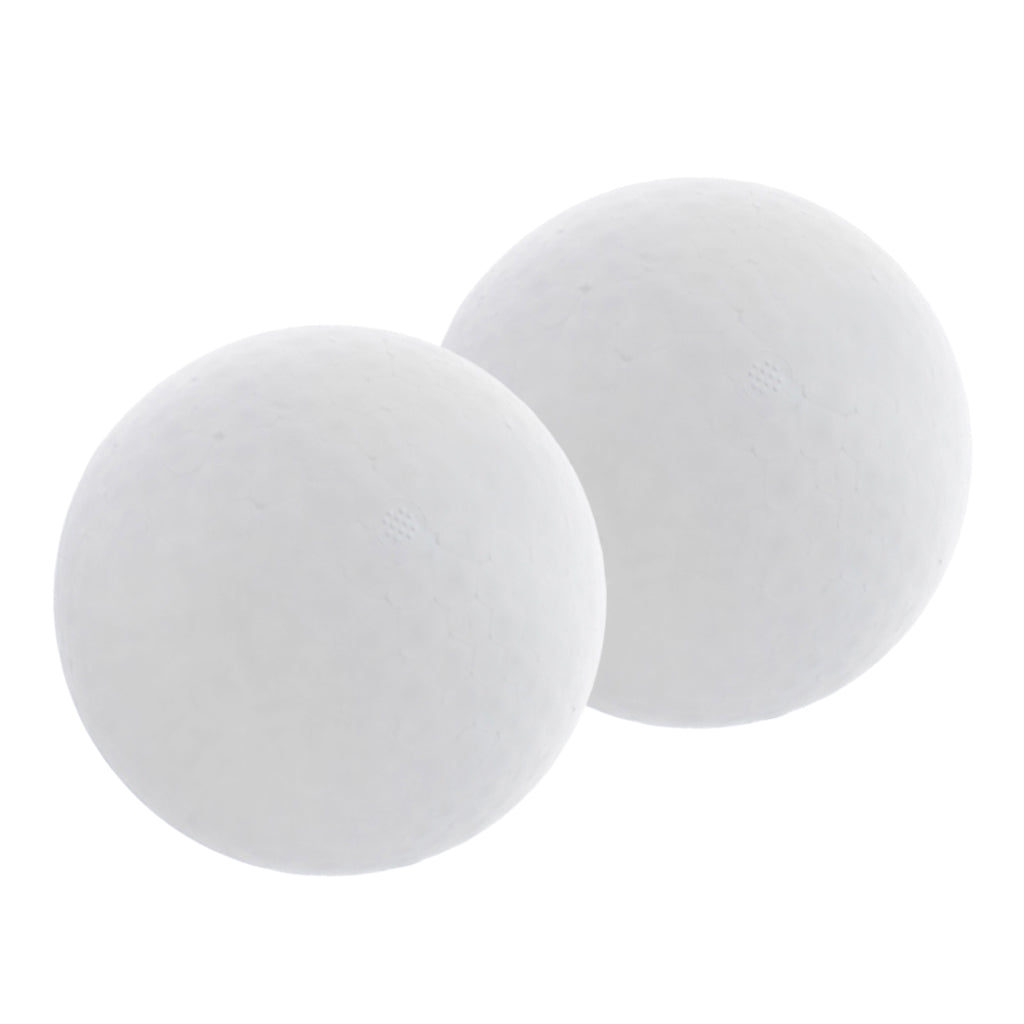 2 Pieces Round Solid Polystyrene Styrofoam Foam Ball for Wedding Craft 200mm