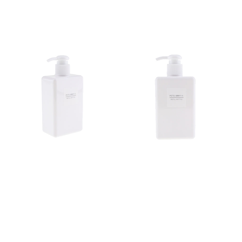 2Pcs Foaming Soap Dispenser Cosmetic Containers Bottle White 280ml