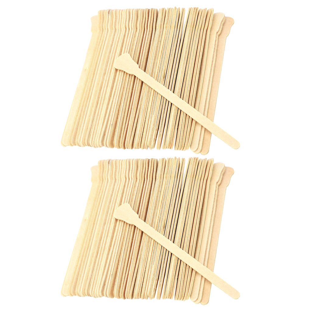 100x Wood Waxing Spatula Tongue Depressor Tattoo Wax Mixing Stick
