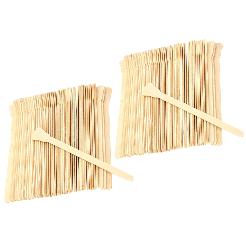 100x Wood Waxing Spatula Tongue Depressor Tattoo Wax Mixing Stick