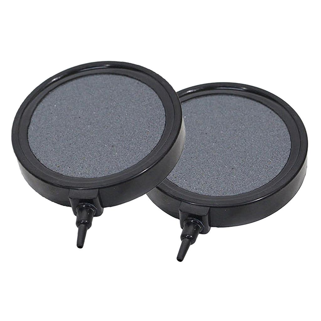 2pcs Aquarium Ponds Air Stone Hydroponic System Oxygen Air Disk Bubbler