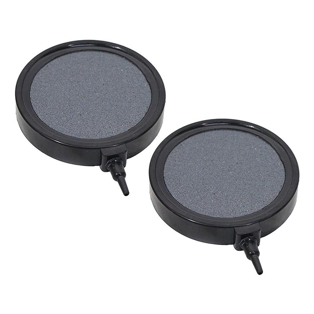 2pcs Aquarium Ponds Air Stone Hydroponic System Oxygen Air Disk Bubbler